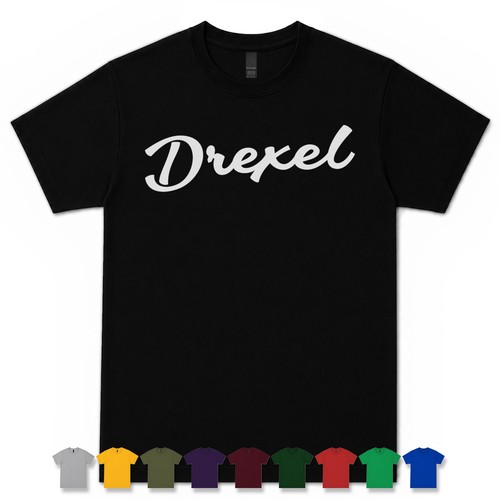 Maglietta drexel retro script - retro,