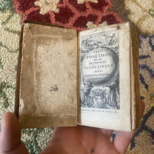 Rare antique book 1631 orbis - book,