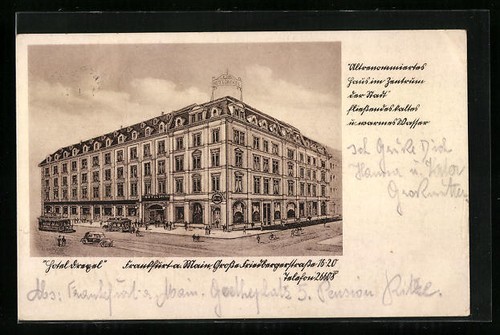 Cartolina francoforte sul - cartolina,