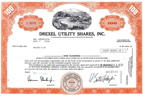 Drexel utility shares - drexel,